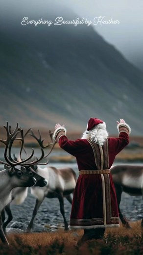 1.4K views · 61 reactions | Santa getting the reindeer ready for the journey ahead ❄️歷 #ReindeerReady #santaclaus | Everything Beautiful by Heather | Facebook
