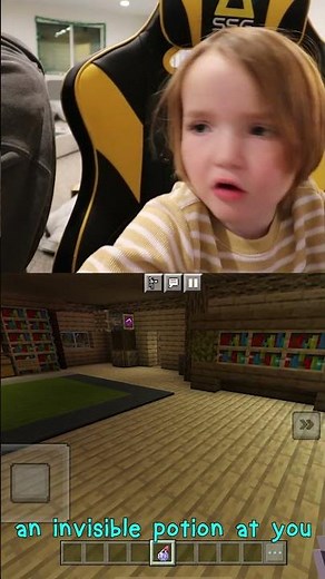 iNViSiBLE FAMiLY!! Niko uses his potion skills in Minecraft to turn Dad & Adley invisible! #shorts