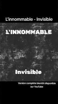 L'innommable - Invisible #chansonfrancaise #emotion #invisible
