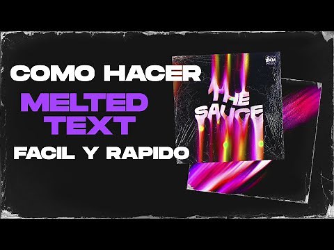 COMO HACER TEXTO DERRETIDO O MELTED TEXT EN PHOTOSHOP 2021 | ZKM TUTORIAL #1