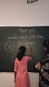 Brain Quiz: Words Starting With “Time” | Test Your Brain