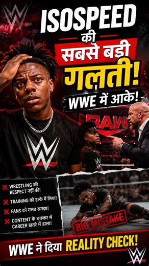 Isospeed biggest mistake under wwe 😱☠️ #isospeed #wwe #shorts