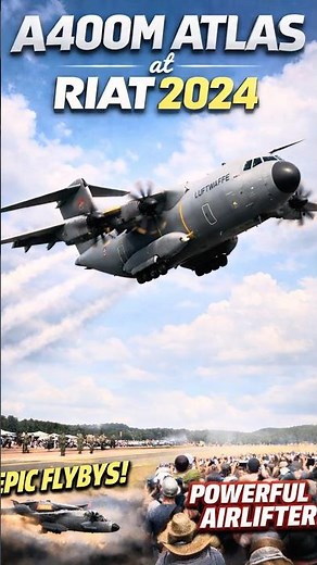 A400M Atlas INSANE Low Pass at RIAT 2024! 🔥✈️