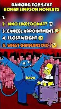 Ranking Top 5 Fat Homer Simpson Moments #simpsons