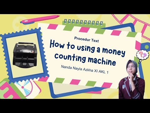 How to Use a Money Counting Machine || Procedure Text English 📇