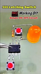 How to Make a 555 Timer Latching Circuit#diy #shorts #experiment