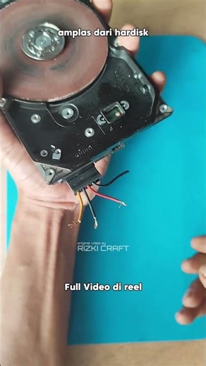 mini sander with excess power, from hard disk #tutorial #idea