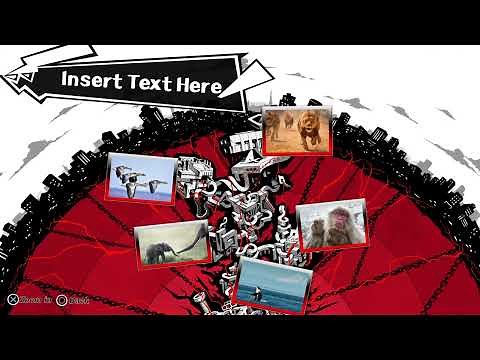 Persona 5 Themed PowerPoint Template