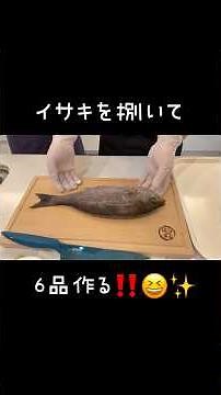 【うお一番🐟】イサキで６品作って行く‼️😆✨