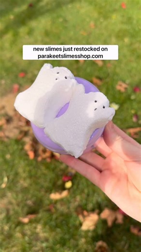 Parakeet Slimes Shop on Instagram: "SHOP RESTOCKS IN 1 HOUR :) 6pm EST 👀 & here are all the new spooky slimes!!! shop the bundle of all 4 for only $40 (that’s only $10 each slime only if you buy TODAY!)"