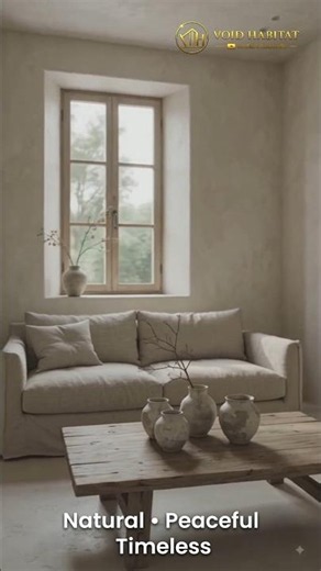 Wabi-Sabi Interior Living Room | Peaceful Timeless Home Design