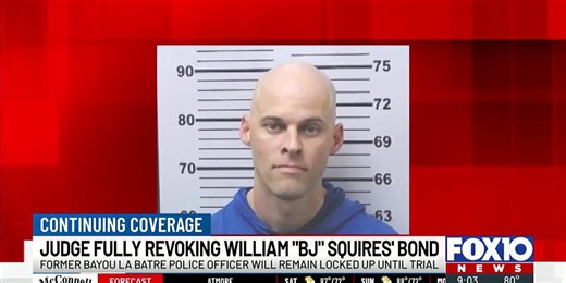 Judge fully revokes bond for former Bayou La Batre police officer