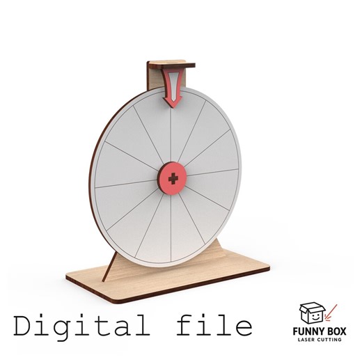 Wheel of Fortune – Digital Laser Cut Design (6mm Material, No Glue Assembly) - Etsy