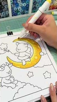 Tutorial Lua Florescente #coloringtutorial #ohuhu #chenrui #touch #markers