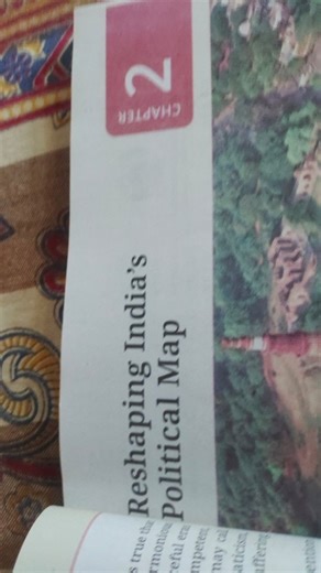 Explain the chapter titled "Reshaping India's Political Map".... | Filo