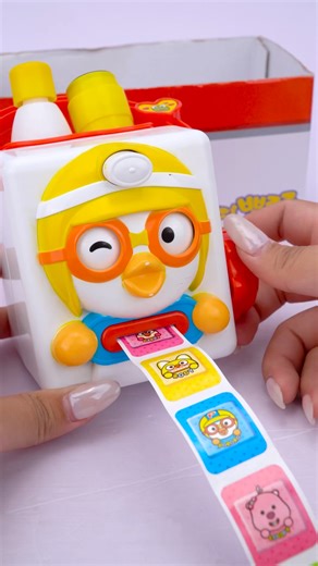 뽀로로 스티커 만들기 장난감 Pororo Band Aids Sticker Maker Toys Satisfying with Unboxing & Review Toy ASMR