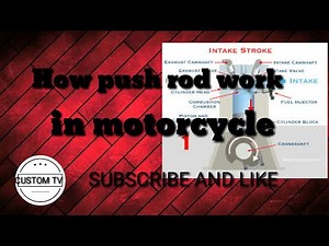 How push rod work in motorcycle