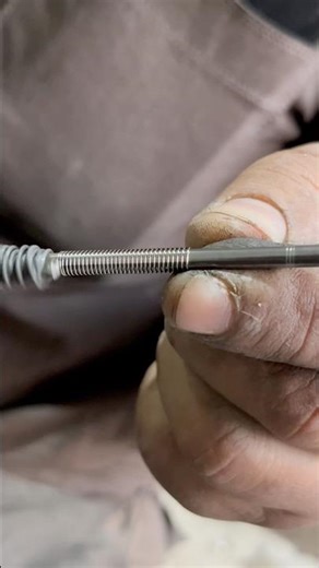 Small Compression Spring Made on Drill Machine | Simple DIY Steel Wire Method #diy #shortsviral