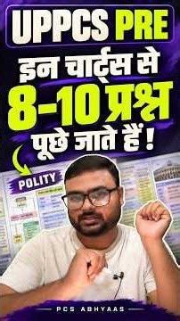 UPPCS PRE में इन चार्ट्स से 8-10 प्रश्न पूछे जाते है ! UPPCS PRE 2026 Strategy