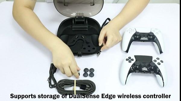 Protective Case for PS5/PS5 Edge Controller, Hard Shell Joystick Protector for PS5 DualSense Wireless Controller, PS5 Controller Protective Travel Storage Case, PS5 Accessories Protective Cover