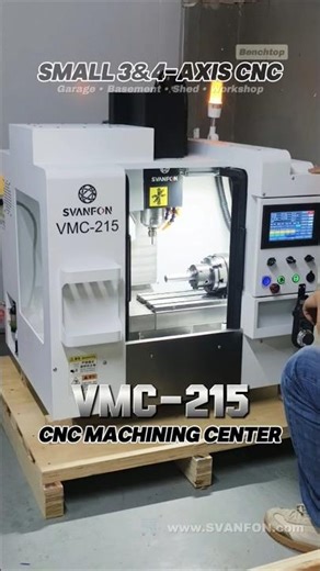 Compact 4Axis CNC Machining Center|Small Benchtop Milling Machine|SVANFON Precision DIY Metalworking