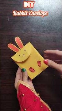DIY Rabbit Envelope | Origami Rabbit Envelope #rabbit #envelope #origami #papercraft #diy #short