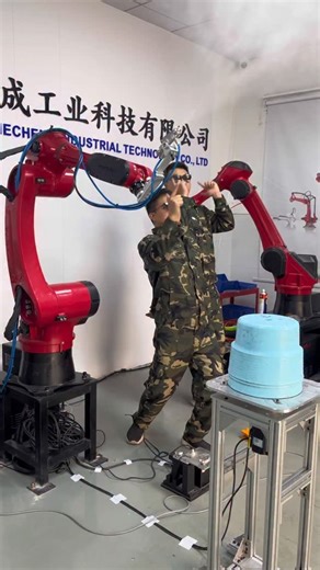 Peter Peng on Instagram: "Industrial robots #industrial robots #welding robots #spraying robots #spraying #welding #stamping"