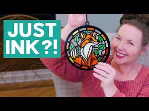Faux Stained Glass With Alcohol Ink