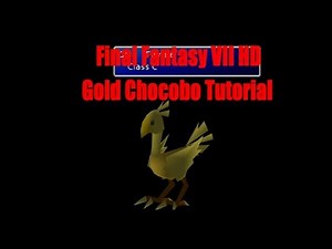 Final Fantasy VII HD PS4 How to breed Gold Chocobo Tutorial