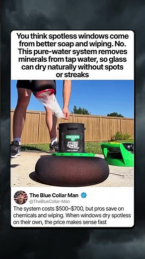 THE WATER SYSTEM THAT MAKES WINDOWS DRY SPOTLESS