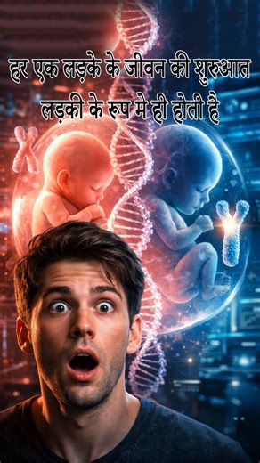 Every Man Started Life as a Female 🤯 (Science Explained) #Shorts