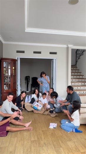 Nana Mirdad on Instagram: "This Christmas felt different, quieter.. This year there were no grand decorations, no glittering ornaments, no fancy outfits or heavy makeup. We were so spoiled with Momma’s cooking, small hands unwrapping gifts, and the kind of laughter that fills a simple home🎄 We missed a couple of faces around the table but our love for them and for each other remains unchanged.. We wrapped presents for each other, but deep down everyone knows the greatest gift we’ll ever have is