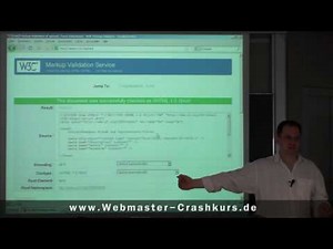 HTML validieren - HTML lernen aus Fehlern - www.webmaster-crashkurs.de