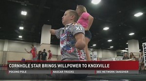 Cornhole player inspires at world championships