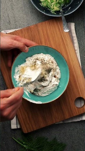 TZATZIKI SAUCE on the grill