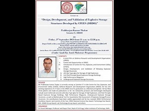 Design, Development, and Validation of Explosive Storage Structures Developed by CFEES (DRDO)