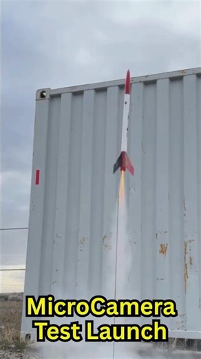 Watch micro camera footage from rocket at 5500 feet #shorts #rocketlaunch #pov