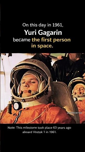 The First Man to Leave Earth 😳