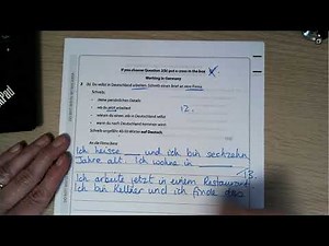 Edexcel GCSE German Writing Foundation tier 2022 Worked