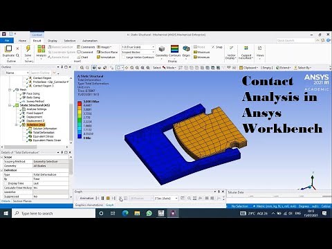 Contact Analysis in Ansys Part 1 | Contact Analysis | Full Tutorial for Beginners | Ansys 2021