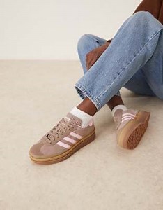 adidas Originals - Gazelle Bold - Sneakers marroni e rosa | ASOS