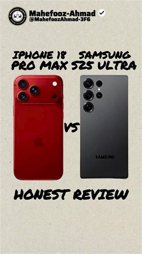 iPhone 18 Pro Max Vs Samsung S25 Ultra Honest Review #shorts #tech