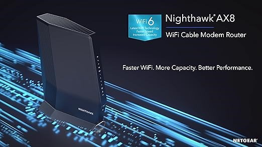 NETGEAR Nighthawk WiFi 6 Cable Modem Router (CAX80)