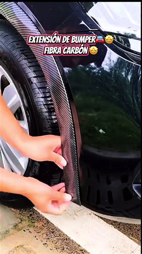 Extensión de bumper en fibra de carbono para auto - precio desde L.530