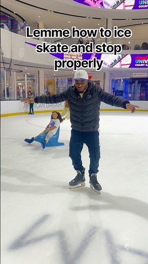 Learn how to ice skate and stop properly #hockey #iceskating #skating #skate #figureskating