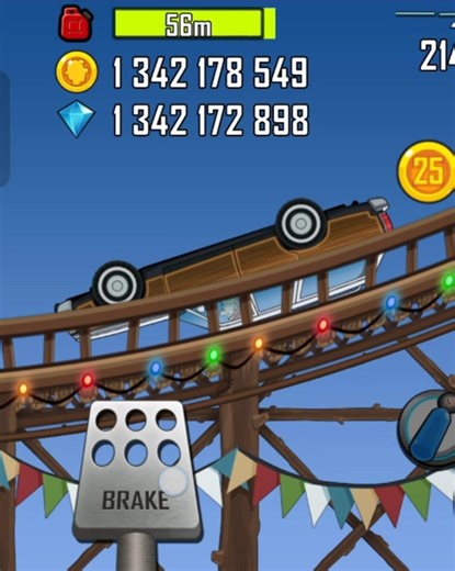 Family car 🚗 accident in Hill climb Racing game #gaming