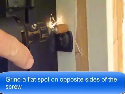 Remove a one-way security screw