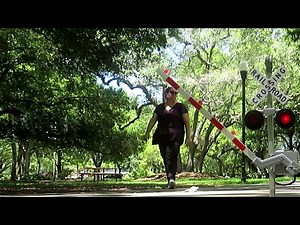 Big Toy Trains And Signal With Train Derailment