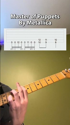 How to play Master of Puppets by Metallica #metallica #masterofpuppets #guitar