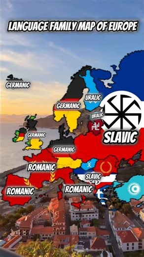 Language Family/Map of Europe #map #geographythroughmaps #europe